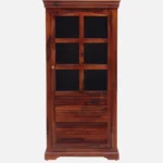Sheesham Wood Crockery Cabinet in Walnut Finish - Image 4
