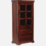 Sheesham Wood Crockery Cabinet in Walnut Finish - Image 5