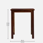 Elmwood Sheesham Wood Bar Table Set in Provincial Teak Finish With (Set of 2) - Image 8
