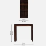 Maplecrest Sheesham Wood Bar Table Set in Provincial Teak Finish With (Set of 2) - Image 9