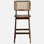 Kelmont Solid Wood High Chairs in Classic Brown Finish (Set of 2) - Image 5