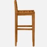 Frden Sheesham Wood Bar Chairs in Light Teak Finish (Set of 2) - Image 6