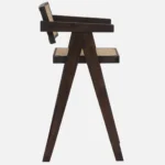Prevon Solid Wood Bar Chairs in Rich Teak Finish (Set of 2) - Image 2