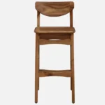 Urlano Solid Wood Bar Chairs in Dark Oak Finish (Set of 2) - Image 4