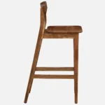 Urlano Solid Wood Bar Chairs in Dark Oak Finish (Set of 2) - Image 5