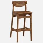Urlano Solid Wood Bar Chairs in Dark Oak Finish (Set of 2) - Image 7