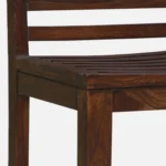 Lexor Solid Wood Bar Stools in Rustic Brown Finish (Set of 2) - Image 2