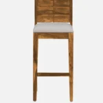 Zovian Solid Wood Bar Chairs in Elegant Walnut Finish (Set of 2) - Image 4