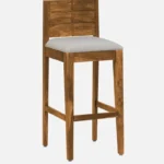 Zovian Solid Wood Bar Chairs in Elegant Walnut Finish (Set of 2) - Image 5