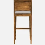 Zovian Solid Wood Bar Chairs in Elegant Walnut Finish (Set of 2) - Image 8