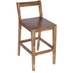 Svano Solid Wood Bar Chairs in Rich Brown Finish (Set of 2) - Image 3