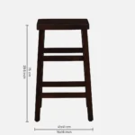 Arlo Sheesham Wood Bar Stool in Honey Finish - Image 5