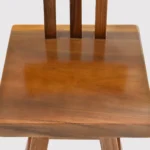 Elara Solid Wood Bar Stool in Walnut Finish - Image 3