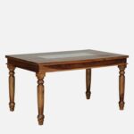 Ayra doors Tile Solid Sheesham Wood 6 Seater Dining Table Set with Cushioned Bench & Chairs | Premium Handcrafted Wooden Dining Furniture - Image 7