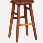 Haven Solid Sheesham Wood Bar Stool for Modern Interiors - Image 4