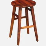 Haven Solid Sheesham Wood Bar Stool for Modern Interiors - Image 6