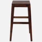 Tavian Premium Wooden Bar Stool with Ergonomic Back Support - Image 4