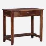 Sheesham Wood Writing Table In Scratch Resistant Provincial Teak Finish - Image 4