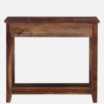 Sheesham Wood Writing Table In Scratch Resistant Provincial Teak Finish - Image 5