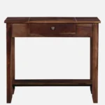 Sheesham Wood Writing Table In Scratch Resistant Provincial Teak Finish - Image 6