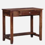 Sheesham Wood Writing Table In Scratch Resistant Provincial Teak Finish - Image 8