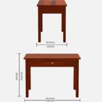 Compact sheesham wood study table for small rooms - Image 5
