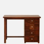 Sheesham Wood Writing Table In Scratch Resistant Provincial Teak Finish - Image 4
