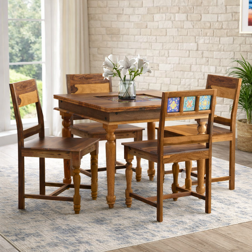 Beltrix-Solid-Wood-Dining-Table-in-Raw-Nature-Tone-classic-wood-1.webp Beltrix Solid Wood Dining Table in Raw Nature Tone - Image 1
