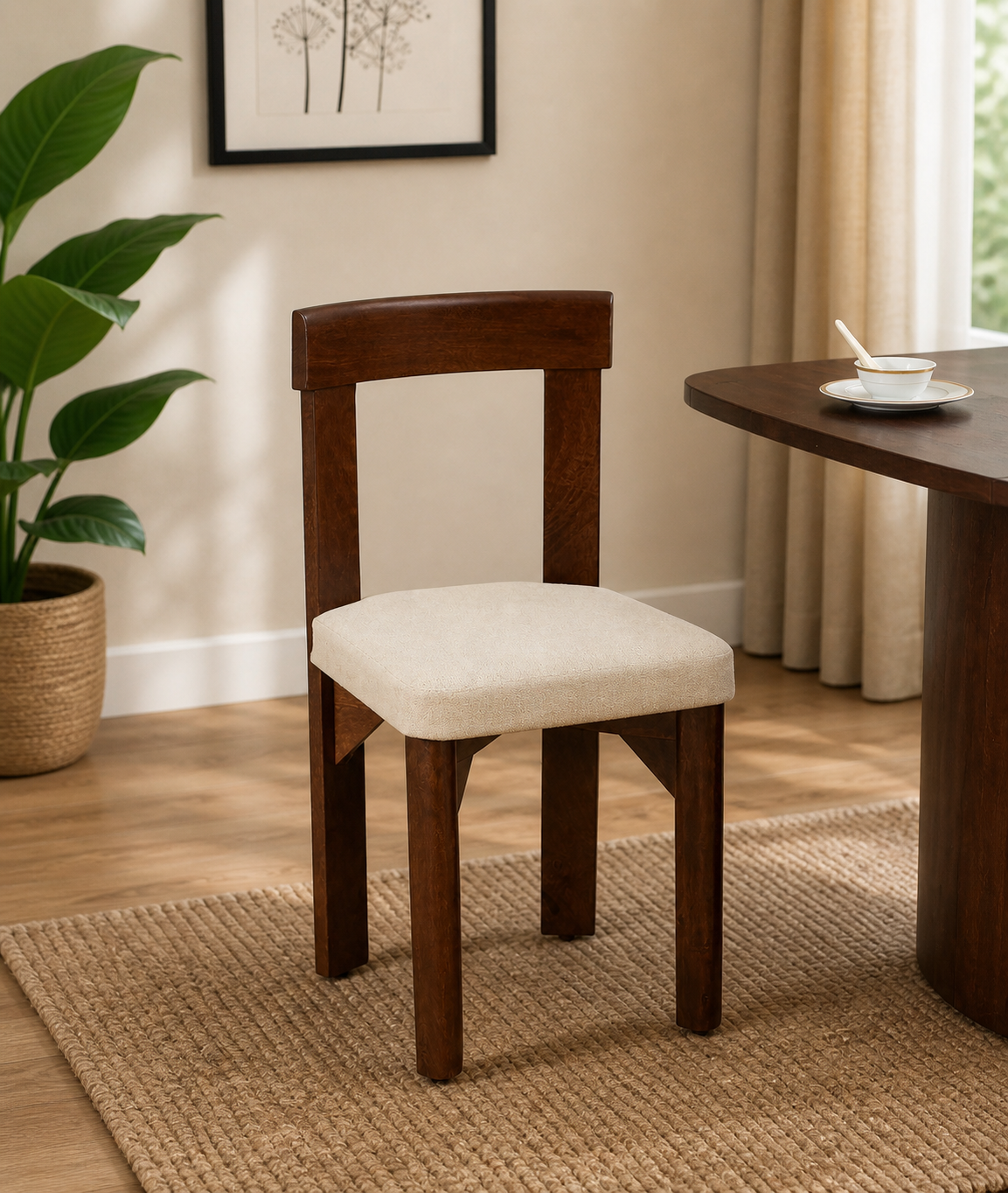 Classicwood-1-13.png Aanya Wooden Dining Chair In Scratch Resistant Tubbaq Finish (SET OF 2) - Image 1