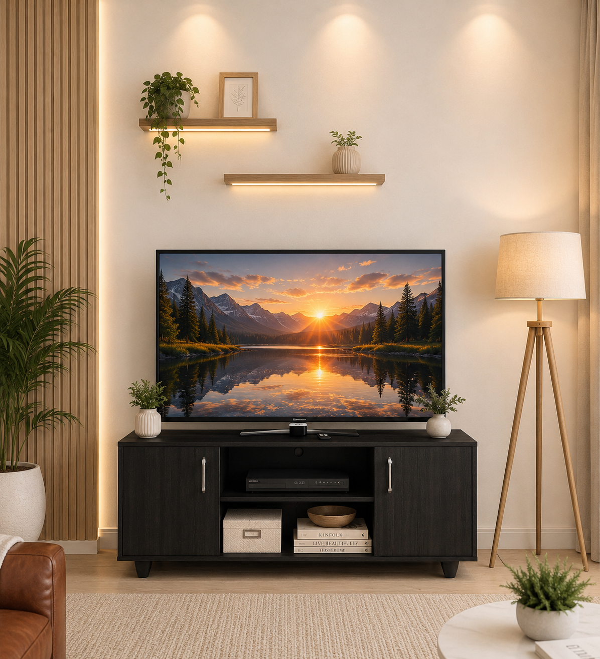 Ferndale-Solid-Teak-Wood-TV-Console-in-Fade-Resistant-Rustic-Brown-Finish-ciassicwood-1.png Ferndale Solid Teak Wood TV Console in Fade Resistant Rustic Brown Finish - Image 1