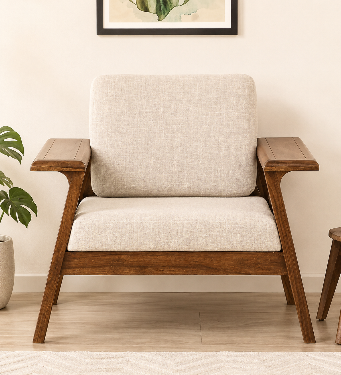 Alden-Contemporary-Fabric-Upholstered-1-Seater-Sofa-Chair-for-Living-Room-classic-wood-1.png Alden Contemporary Fabric Upholstered 1 Seater Sofa Chair for Living Room - Image 1