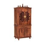 MARWAR ART Sheesham Wood Pooja Mandir with Cabinet (81x38x165cm) - Image 3