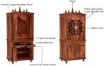 MARWAR ART Sheesham Wood Pooja Mandir with Cabinet (81x38x165cm) - Image 5