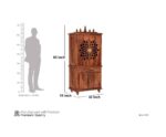 MARWAR ART Sheesham Wood Pooja Mandir with Cabinet (81x38x165cm) - Image 7