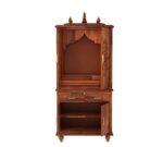 MARWAR ART Sheesham Wood Pooja Mandir with Cabinet (81x38x165cm) - Image 9