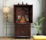 MARWAR ART Sheesham Wood Pooja Mandir with Cabinet (81x38x165cm) - Image 10