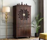 MARWAR ART Sheesham Wood Pooja Mandir with Cabinet (81x38x165cm) - Image 11