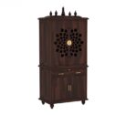 MARWAR ART Sheesham Wood Pooja Mandir with Cabinet (81x38x165cm) - Image 12
