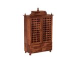 MARWAR ART Sheesham Wood Pooja Mandir with Cabinet (81x38x144cm) - Image 2