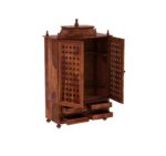 MARWAR ART Sheesham Wood Pooja Mandir with Cabinet (81x38x144cm) - Image 4