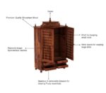 MARWAR ART Sheesham Wood Pooja Mandir with Cabinet (81x38x144cm) - Image 6