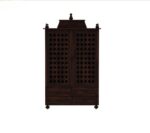 MARWAR ART Sheesham Wood Pooja Mandir with Cabinet (81x38x144cm) - Image 9