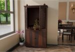 MARWAR ART Sheesham Wood Pooja Mandir with Cabinet (32x15x60cm) - Image 8