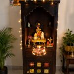 MARWAR ART Sheesham Wood Pooja Mandir with Cabinet (23x15x57in) - Image 7