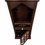 MARWAR ART Sheesham Wood Pooja Mandir with Cabinet (23x15x57in) - Image 11