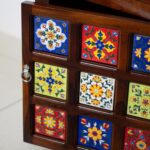 MARWAR ART Sheesham Wood Pooja Mandir with Cabinet - Honey - Image 5