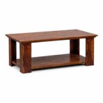 Solid Sheesham Wood 5 Seater Sofa Set with Coffee Table | Wooden 5 Seater Sofa for Living Room - Image 7