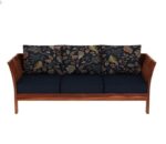 Handcrafted Solid Sheesham Wood Sofa Set 5 Seater | Modern 3+1+1 Living Room Seating | Honey Brown & Walnut Brown Finish - Image 2