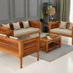 Sheesham Wooden 5 Seater Sofa Set for Living Room