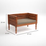 Sheesham Wooden 5 Seater Sofa Set for Living Room - Image 2